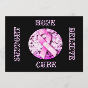 Carte de sensibilisation au ruban rose