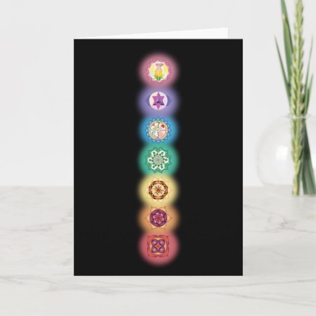 Carte de sept Chakras (Devant)