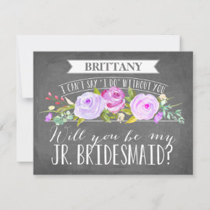 Carte de servante junior   Bridesmaid