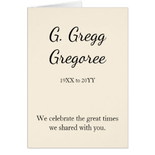 Carte de service funéraire conservatrice et ordina