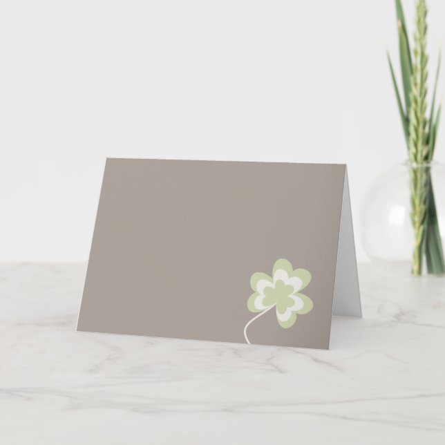 Carte de Shamrock de la fête Saint-Patrick (Devant)