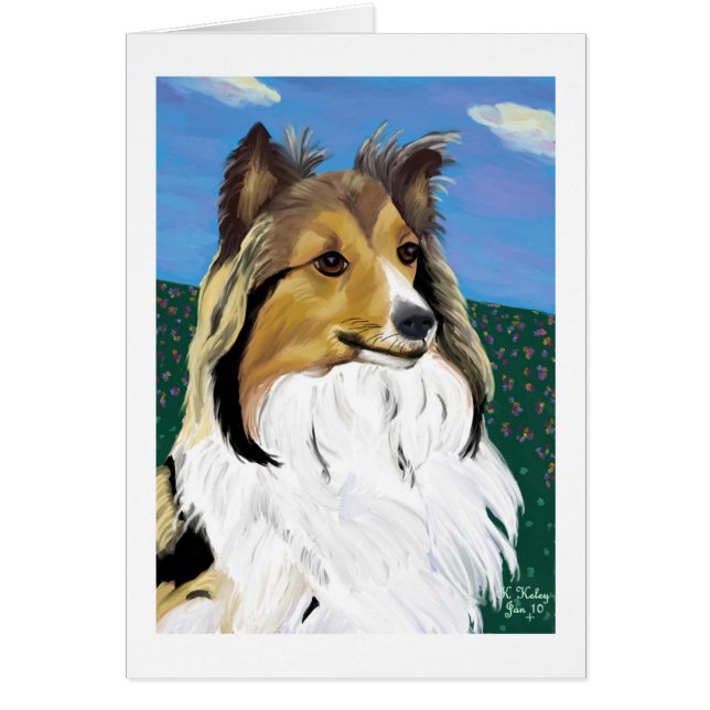 Carte de Sheltie (Devant)