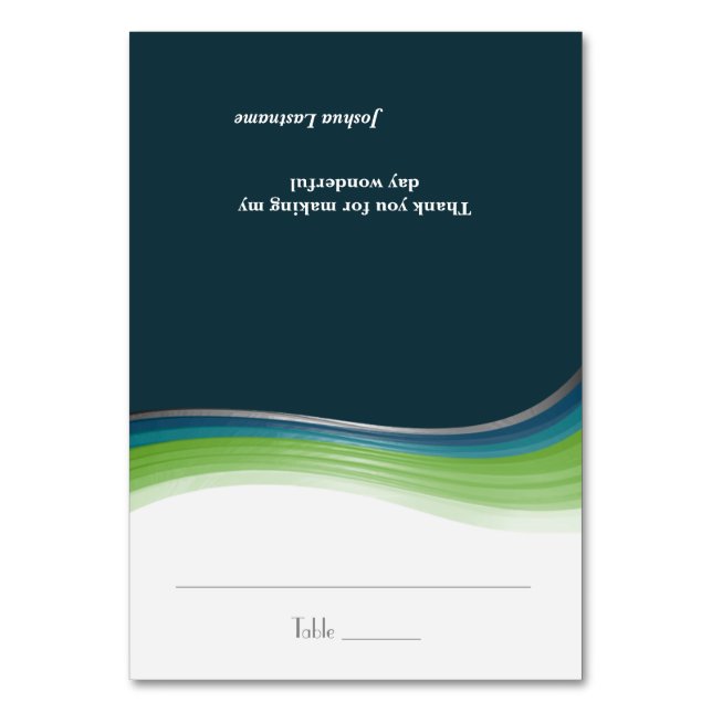 Carte de siège à vague verte et bleue (Par défaut)