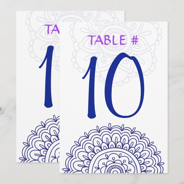 Carte de siège Bat mitzvah HEMSA-Beth2 (Devant / Derrière)