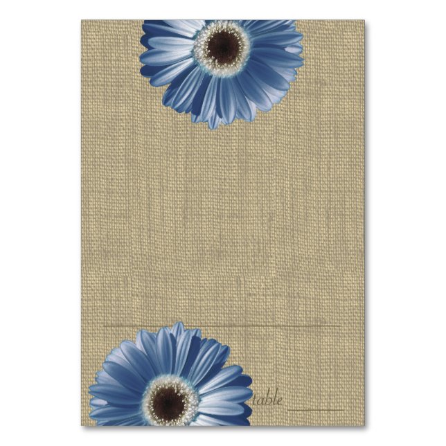Carte de siège bleu Gerbera Daisy (Par défaut)
