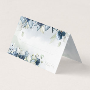 Carte de siège de table d'hôtes Rose en cascade