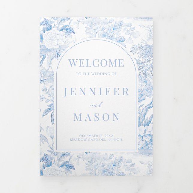 Carte de siège du Mariage de la Chinoiserie triplé (Page de couverture)