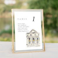 Carte de siège Mariage de la Bibliothèque publique