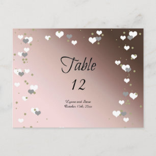 Carte de siège Mocha Hearts