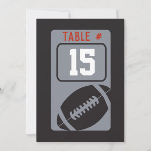 Carte de siège table de la barre de FOOTBALL Mitzv