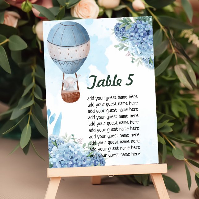 Carte de siège vers le haut de l'éléphant ballon à (Créateur téléchargé)