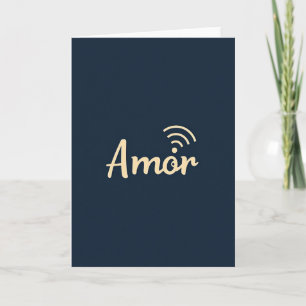 Carte de signal d'amour simple