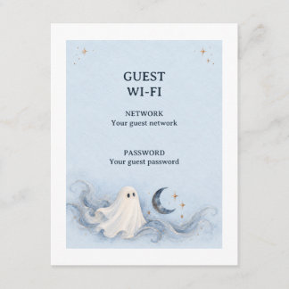 Carte de signal spectral Halloween pour invités Wi