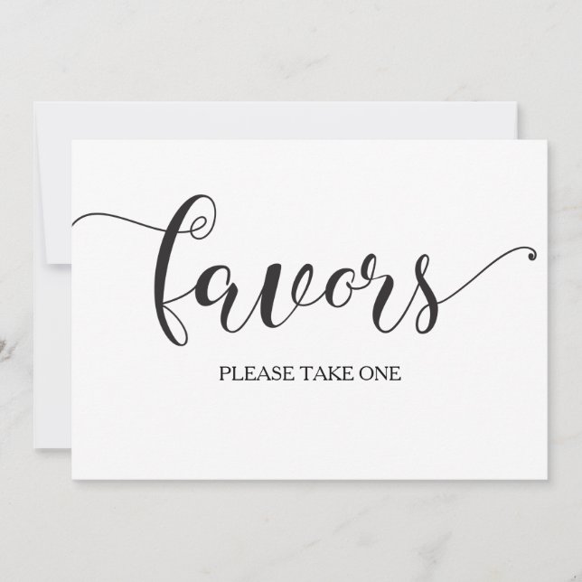 Carte de signature de mariage avec calligraphie (Devant)