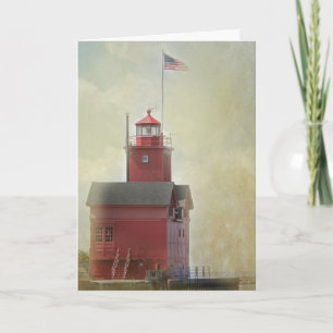 Carte de signature Red Lighthouse