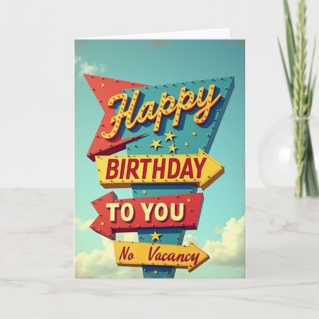 Carte de signe de marquise d'anniversaire (Devant)