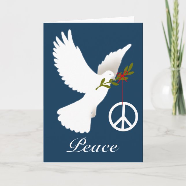 Carte de signe de paix (Devant)