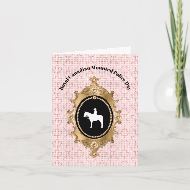 Carte de silhouette de la Gendarmerie royale du Ca (Devant)