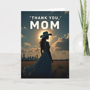 Carte de silhouette Merci Maman