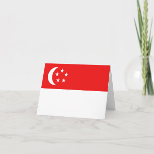 Carte de Singapour avec drapeau