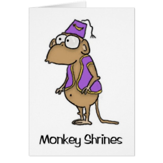 Carte de singe de Shriner (Devant)
