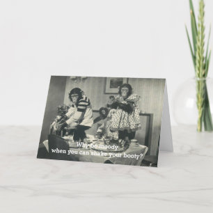 Carte de singe humoristique