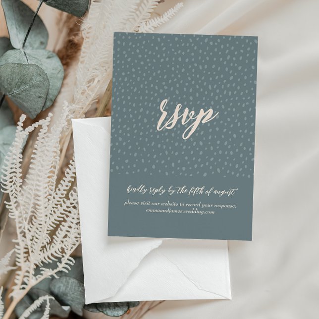 Carte de site Mariage de réponse à l'eucalyptus ar (Créateur téléchargé)