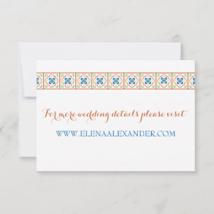 Carte de site Web de carreau espagnol de Talavera