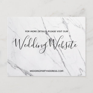 Carte de site web de mariage   Carte postale en ma