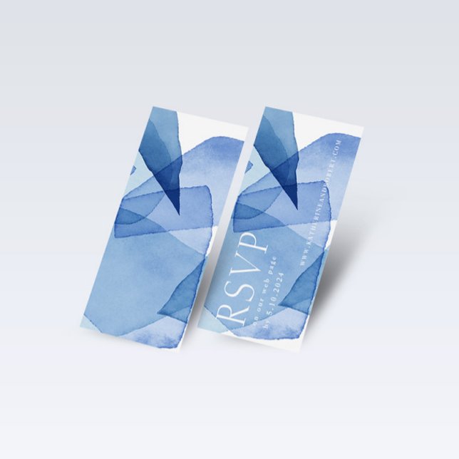 Carte de site Web Mariage de Formes d'aquarelle mo (Créateur téléchargé)