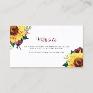 Carte de site Web Mariage Floral de fleurs d'aquar