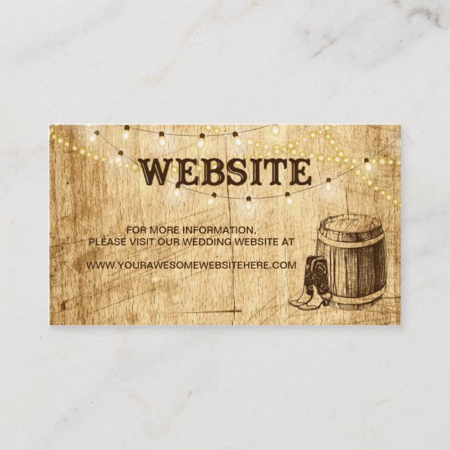 Carte de site Web mariage pour un invitation maria (Devant)