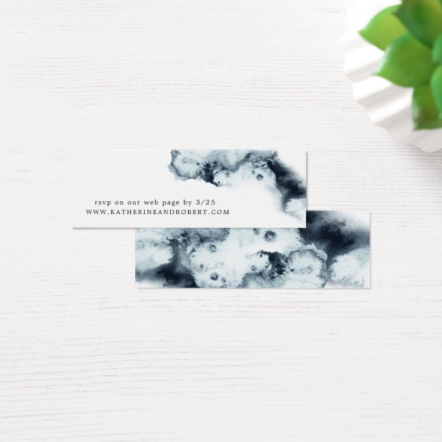 Carte de site Web Mariage Watercolor Waves (Bureau)