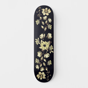Carte de skateboard inspirée de l'art urbain branc