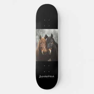 Carte de skateboard unique personnalisée Cheval Lo