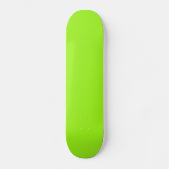 Carte de skateboard verte Solide Bright Chartreuse (Recto)