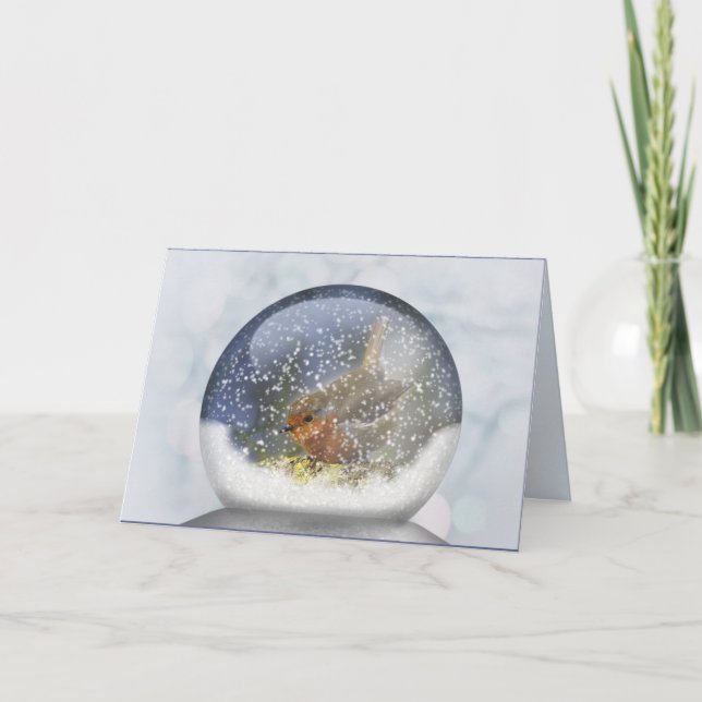 Carte de Snowglobe d'hiver (Devant)