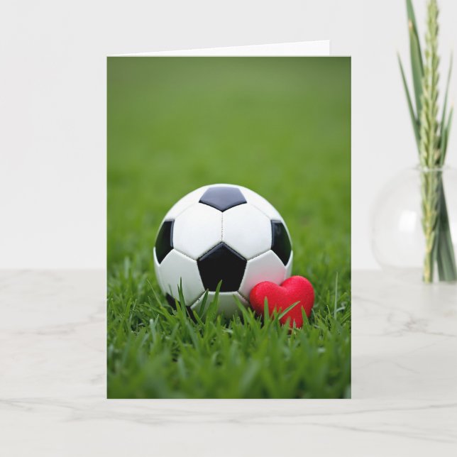 Carte de soccer avec amour (Devant)