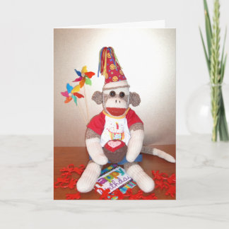 Carte de Sock Monkey