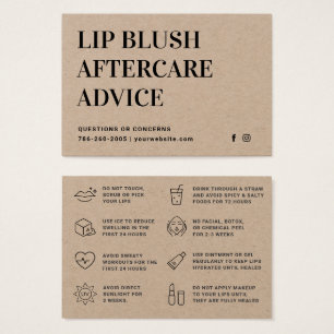 Carte de soins postérieurs à la lèvre Blush Lip Pr