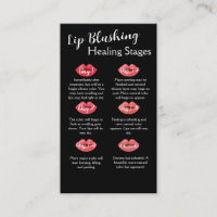 Carte de soins postérieurs blush Lip avec concepti