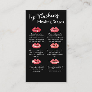 Carte de soins postérieurs blush Lip avec concepti