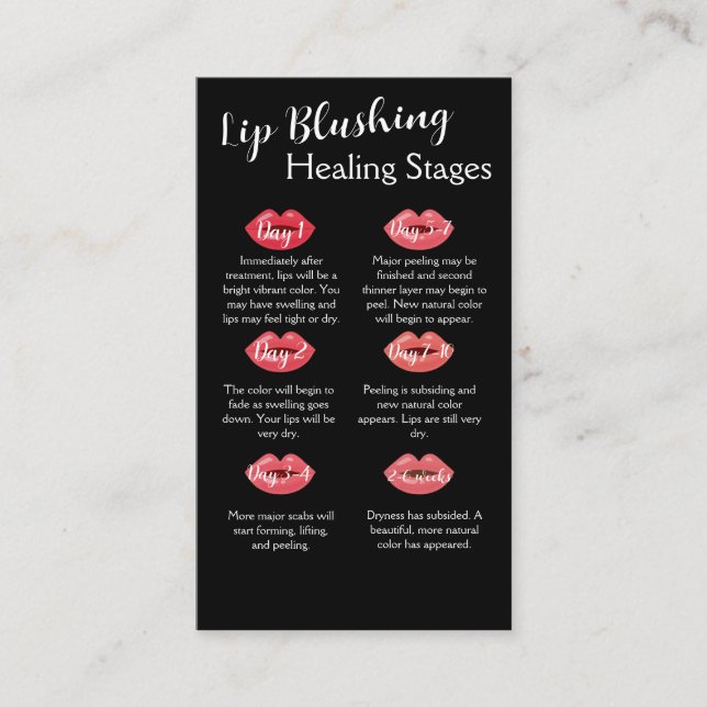 Carte de soins postérieurs blush Lip avec concepti (Devant)