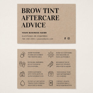 Carte de soins postérieurs Kraft Brow Tint Premium