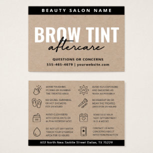 Carte de soins postérieurs Kraft Eco Eyebrow Premi