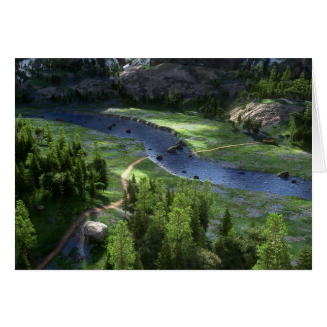 Carte de solitude Cwm (Devant horizontal)