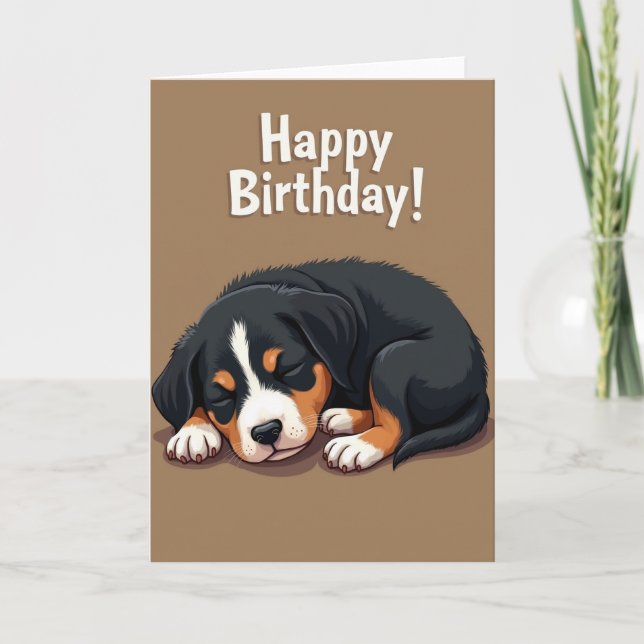 Carte de Sommeil de Chiot Mignon (Devant)