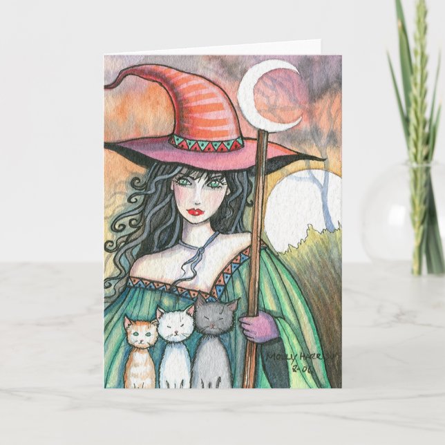 Carte de sorcière et trio par Molly Harrison (Devant)