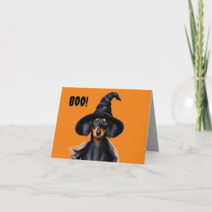 Carte de sortie Halloween Dachshund