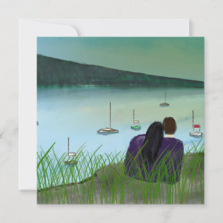 Carte de sortie romantique